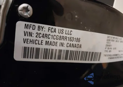 2024 Chrysler Voyager Lx z USA, uszkodzony, nr VIN 2C4RC1CG8RR163186